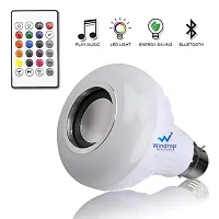 Windrop Solutions 7.00 LED RGB Light Bulb with Bluetooth Speaker - White-thumb4