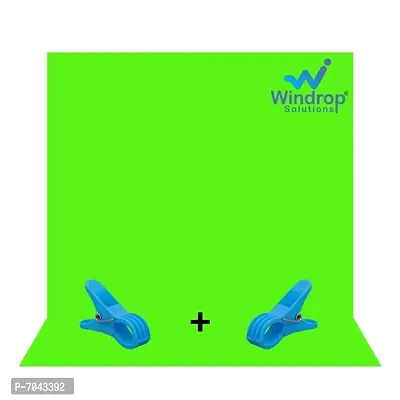 Windrop Solutionsreg; 8x12ft Green Screen Background Backdrop Photography Video Production Indoor-Outdoor Online Classes YouTube Live Gaming, TikTok, Vlogs, Insta, Reels, Home Decoration, Weddings, Parti-thumb0