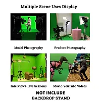 Windrop Solutionsreg; 8x12ft Green Screen Background Backdrop Photography Video Production Indoor-Outdoor Online Classes YouTube Live Gaming, TikTok, Vlogs, Insta, Reels, Home Decoration, Weddings, Parti-thumb1