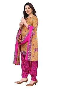 Rajnandini Womens Beige Cotton Printed Unstitched Salwar Suit Material-thumb2