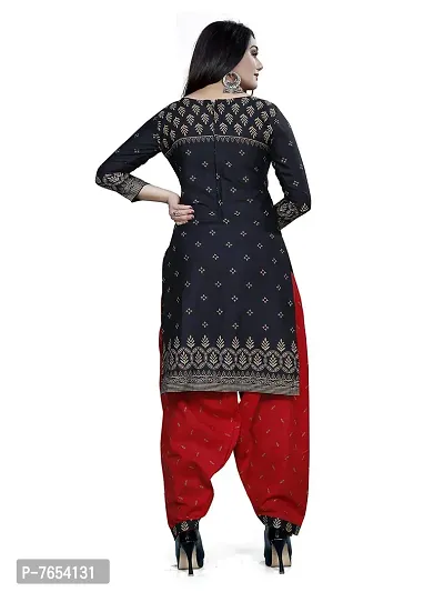 Rajnandini Women Black And Red Cotton Printed Unstitched Salwar Suit Material (Combo Of 2)-thumb3