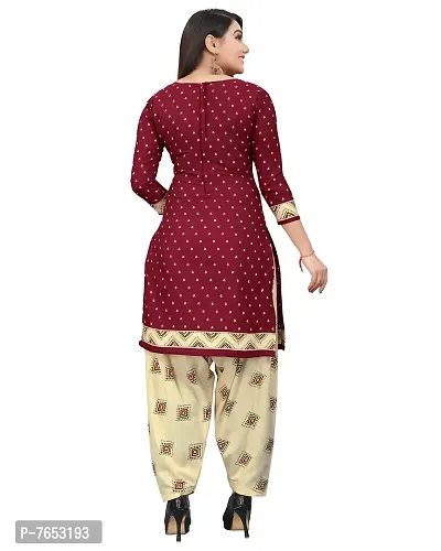 Rajnandini Women Blue And Maroon Cotton Printed Unstitched Salwar Suit Material (Combo Of 2)-thumb5