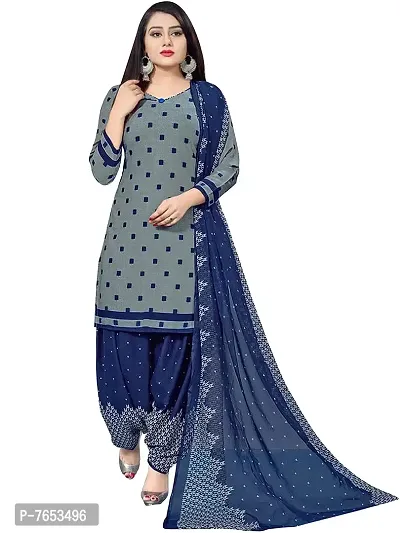 Rajnandini Women's Grey And Pink Cotton Printed Unstitched Salwar Suit Material (Combo of 2)-thumb2