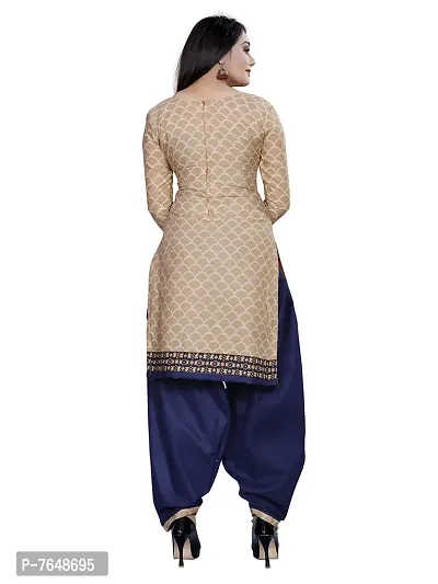 Rajnandini Women Beige And Black Cotton Printed Unstitched Salwar Suit Material (Combo Of 2)-thumb3