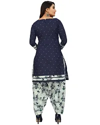 Beautiful purple And Navy Blue Cotton Printed Unstitched Salwar Suit Material For Women Combo of 2-thumb2