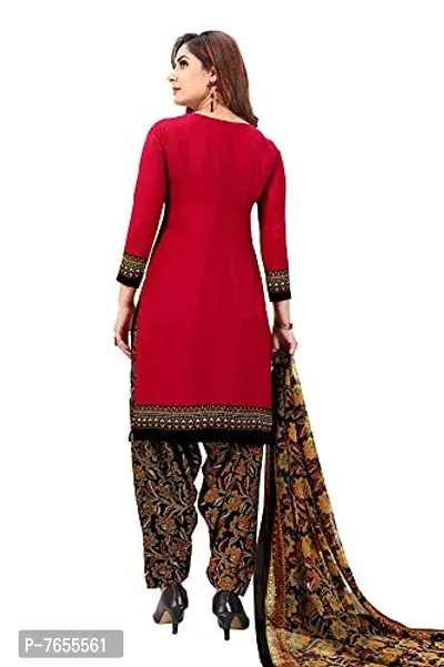 Rajnandini Women Red And Beige Cotton Printed Unstitched Salwar Suit Material (Combo Of 2)-thumb3