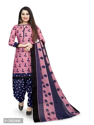 Rajnandini Women's Grey And Pink Cotton Printed Unstitched Salwar Suit Material (Combo of 2)-thumb4