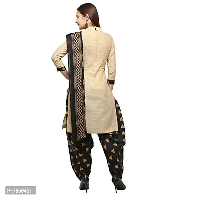 Rajnandini Women Grey And Beige Cotton Printed Unstitched Salwar Suit Material (Combo Of 2)-thumb4