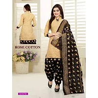 Rajnandini Women Grey And Beige Cotton Printed Unstitched Salwar Suit Material (Combo Of 2)-thumb2