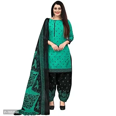 Rajnandini Women Light Green And Green Cotton Printed Unstitched Salwar Suit Material (Combo Of 2)-thumb2