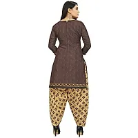 Rajnandini Women Light Green And Brown Cotton Printed Unstitched Salwar Suit Material (Combo Of 2)-thumb2