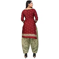 Rajnandini Women Light Green And Red Cotton Printed Unstitched Salwar Suit Material (Combo Of 2)-thumb2