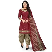 Rajnandini Women Light Green And Red Cotton Printed Unstitched Salwar Suit Material (Combo Of 2)-thumb1