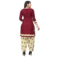 Rajnandini Women Light Green And Maroon Cotton Printed Unstitched Salwar Suit Material (Combo Of 2)-thumb2