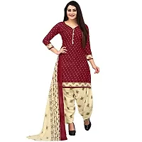 Rajnandini Women Light Green And Maroon Cotton Printed Unstitched Salwar Suit Material (Combo Of 2)-thumb1