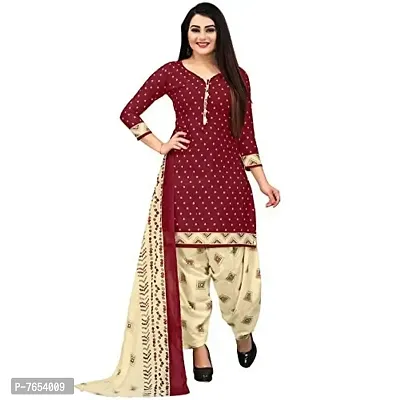 Rajnandini Women Light Green And Maroon Cotton Printed Unstitched Salwar Suit Material (Combo Of 2)-thumb2