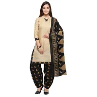 Rajnandini Women Beige And Olive Green Cotton Printed Unstitched Salwar Suit Material (Combo Of 2) (Free Size)-thumb1