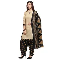 Rajnandini Women Beige And Olive Green Cotton Printed Unstitched Salwar Suit Material (Combo Of 2) (Free Size)-thumb2