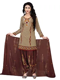 Rajnandini Beige And Baby Pink Cotton Printed Unstitched Salwar Suit Material (Combo Of 2)(Joplvsm3927-Vsm4123)-thumb1