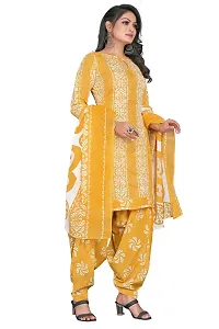 Rajnandini Women Peach Cotton Printed Unstitched Salwar Suit Material-thumb4