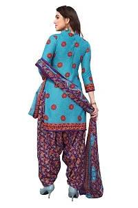 Rajnandini Womens Sky Blue Cotton Printed Unstitched Salwar Suit Material-thumb3