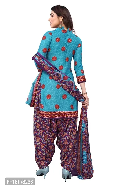 Rajnandini Womens Sky Blue Cotton Printed Unstitched Salwar Suit Material-thumb4