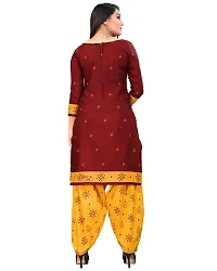 Rajnandini Women Blue And Maroon Cotton Printed Unstitched Salwar Suit Material (Combo Of 2)-thumb4