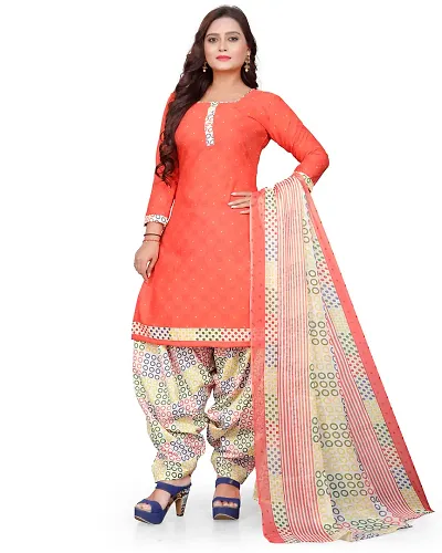 Elegant Dress Material with Dupatta For Women