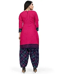 Rajnandini Women Olive Green And Dark Pink Cotton Printed Unstitched Salwar Suit Material (Combo Of 2)-thumb4