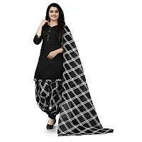 Rajnandini Women Black And Pink Cotton Printed Unstitched Salwar Suit Material (Combo Of 2)-thumb1