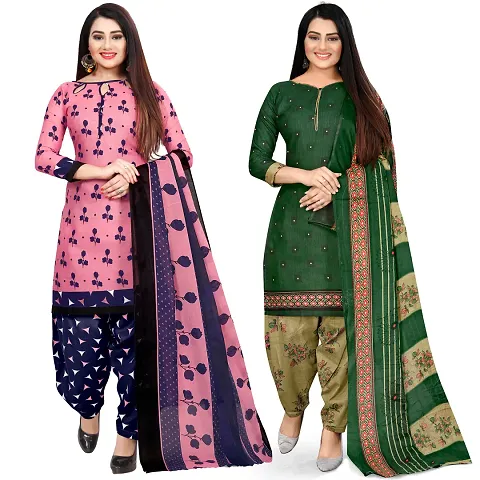 Rajnandini And Unstitched Salwar Suit Material (Combo of 2)