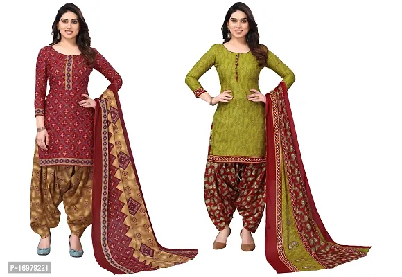 Buy online Pack Of 2 Printed Unstitched Suit Combo from Suits & Dress  material for Women by Salwar Studio for ₹1059 at 51% off | 2024 Limeroad.com