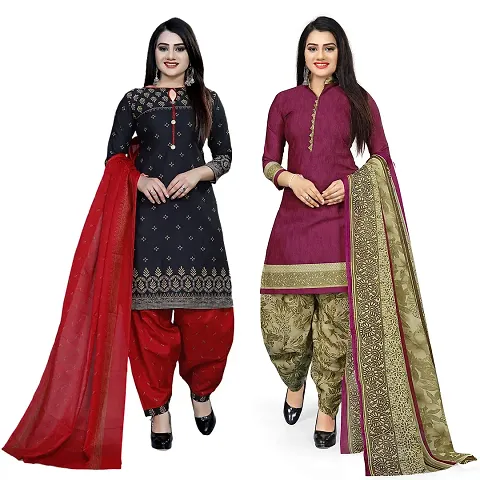 Rajnandini Women And Unstitched Salwar Suit Material (Combo Of 2)