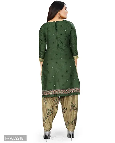 Rajnandini Green And Navy Blue Cotton Printed Unstitched Salwar Suit Material (Combo Of 2)(Joplvsm4147-Vsm4136)-thumb3