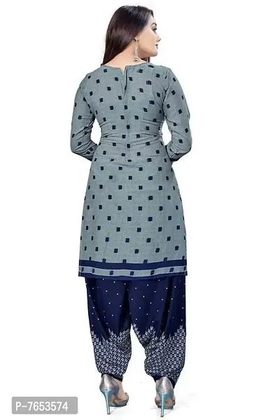 Rajnandini Women Grey And Red Cotton Printed Unstitched Salwar Suit Material (Combo Of 2)-thumb3