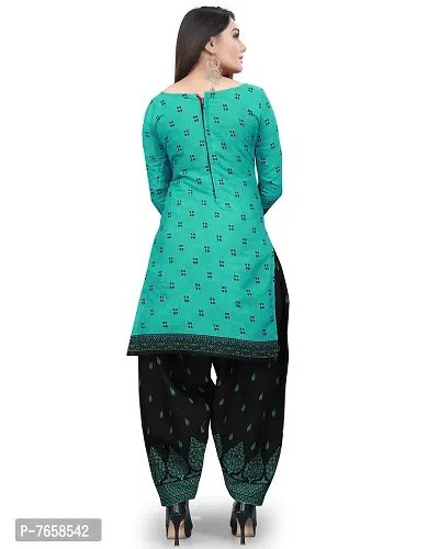 Rajnandini Women Black And Green Cotton Printed Unstitched Salwar Suit Material (Combo Of 2)-thumb5