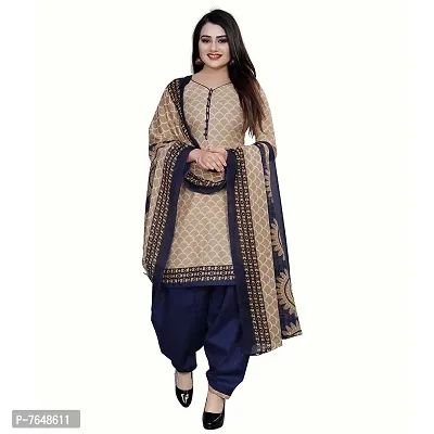 Rajnandini Women Cotton Printed Unstitched Salwar Suit Material (Combo Of 2) (Free Size_Beige And Beige )-thumb3