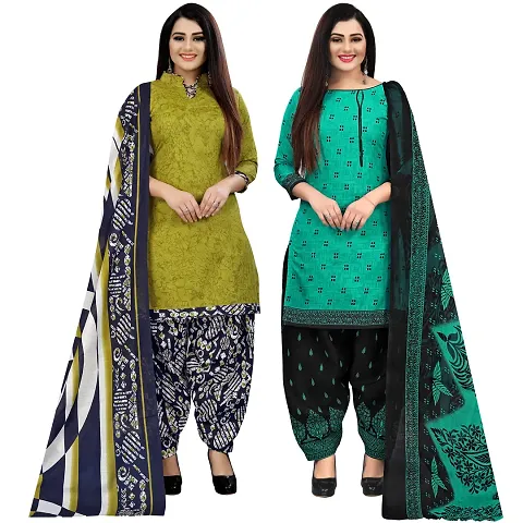 Rajnandini Women Light And Unstitched Salwar Suit Material (Combo Of 2)