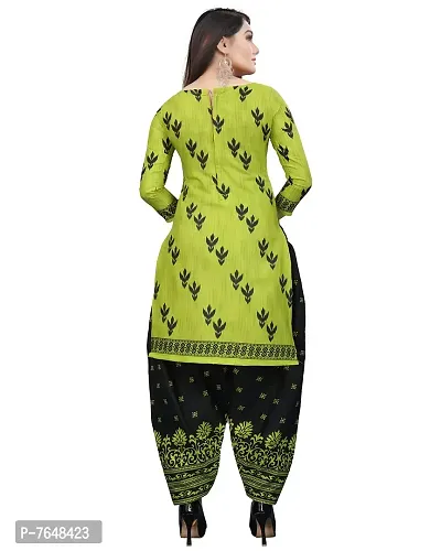 Green Cotton Dress Material Unstitched Dress Material For Women-thumb2