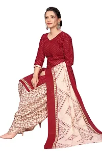 Elegant Maroon Cotton Printed Straight Kurta, Bottom And Dupatta Set For Women-thumb4