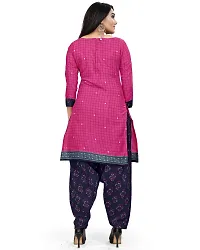 Rajnandini Women Beige And Magenta Cotton Printed Unstitched Salwar Suit Material (Combo Of 2)-thumb4