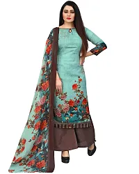 Rajnandini Green Cotton Printed Dress Material with Dupatta-thumb4