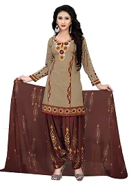 Beautiful Black And Beige Cotton Printed Unstitched Salwar Suit Material For Women Combo of 2-thumb2