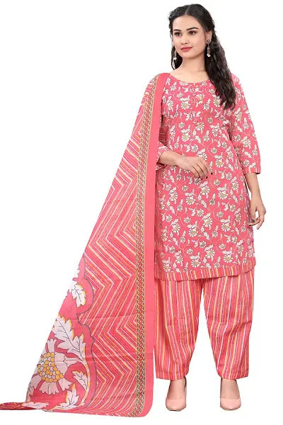 Elegant Straight Kurta, Bottom And Dupatta Set For Women