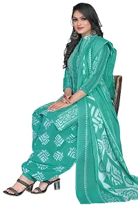 Rajnandini Green Cotton Printed Dress Material with Dupatta-thumb4