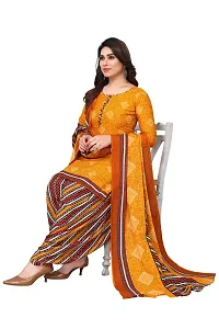 Rajnandini Yellow Cotton Printed Dress Material with Dupatta-thumb3