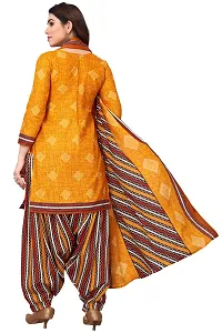 Rajnandini Yellow Cotton Printed Dress Material with Dupatta-thumb1