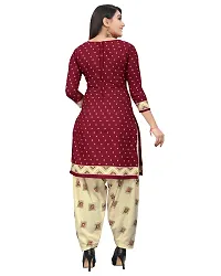 Rajnandini Maroon Cotton Printed Dress Material with Dupatta-thumb1