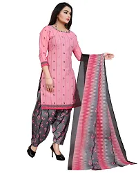 Rajnandini Women Baby Pink Cotton Printed Unstitched Salwar Suit Material (Joplvsm4123)-thumb2