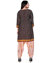 Rajnandini Women Brown Cotton Printed Unstitched Salwar Suit Material (Joplpdp1091)-thumb4